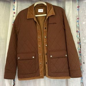 Critical slides brown and corduroy jacket